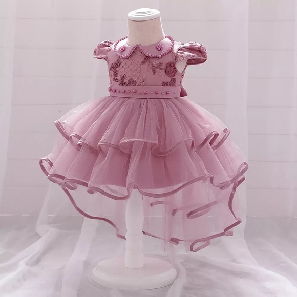 Luxury Girl First Birthday Wedding Girl Dress - Picture 2 of 4